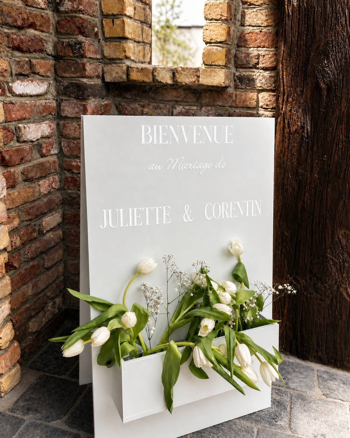 Panneau de bienvenue mariage